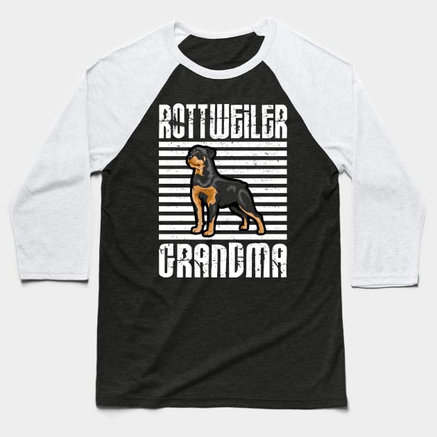 Rottweiler Grandma Proud Dogs Baseball T-Shirt by aaltadel